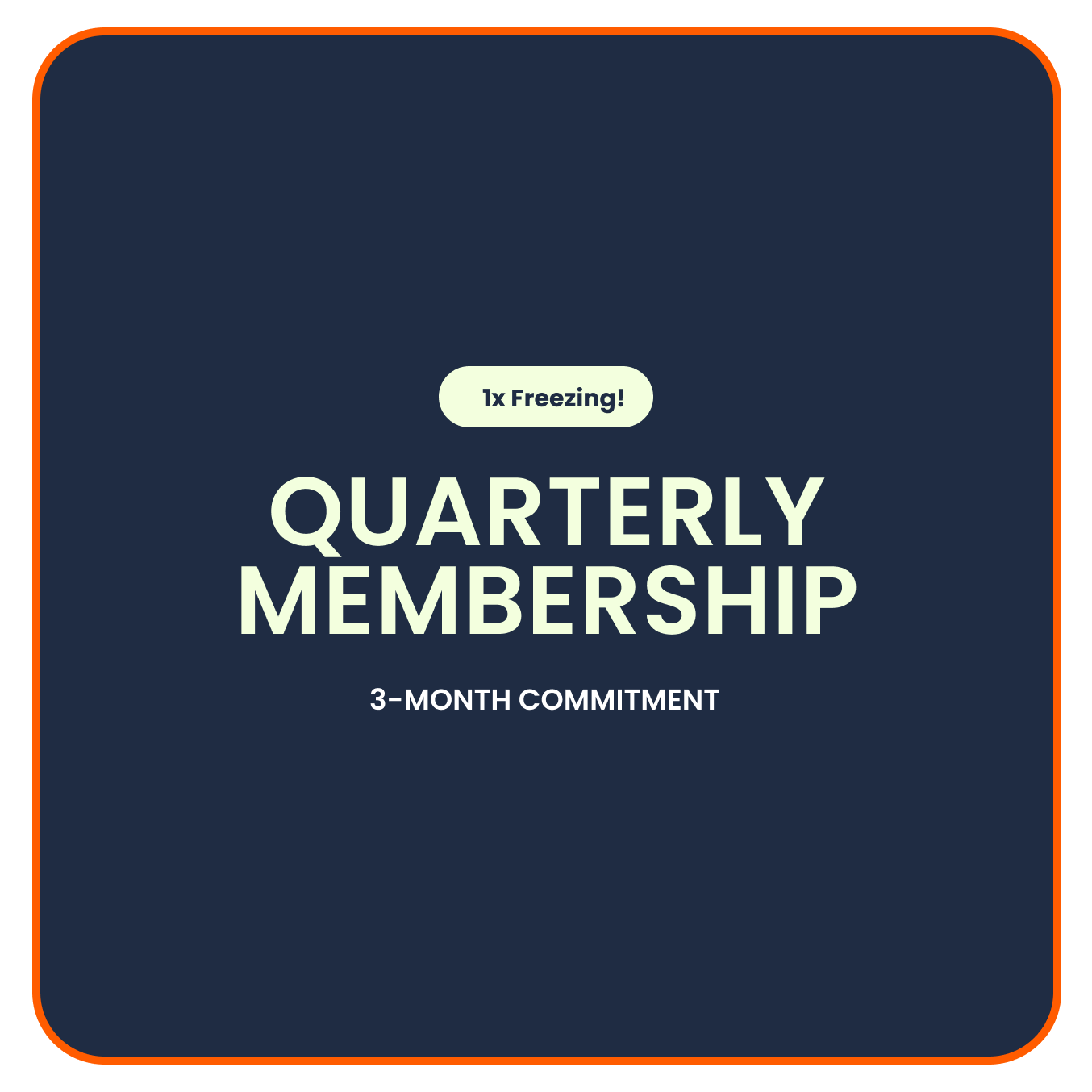 3 Months Membership - Quarterly CrossFit Membership